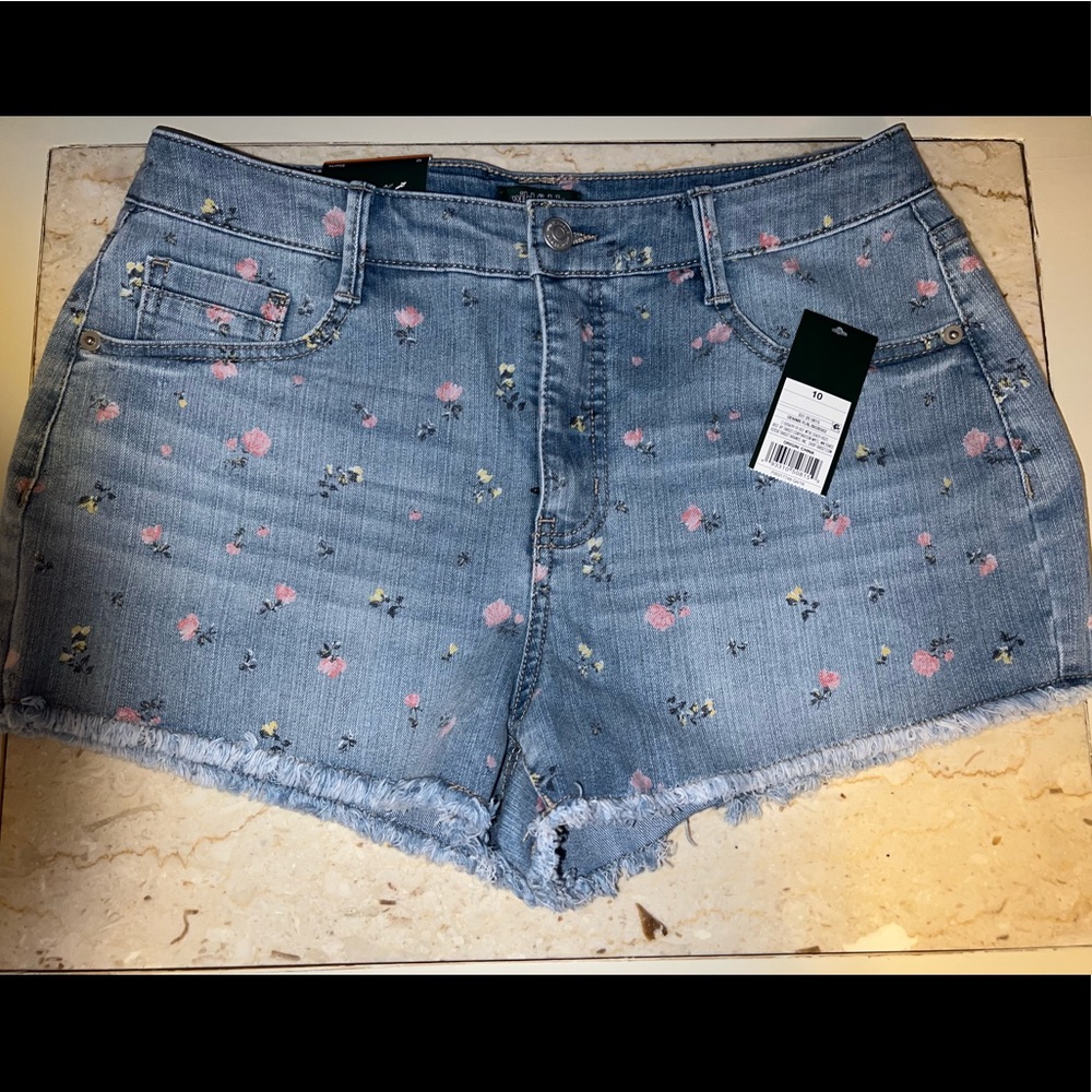 Wild Fable Hi-Rise Floral Jean Shorts